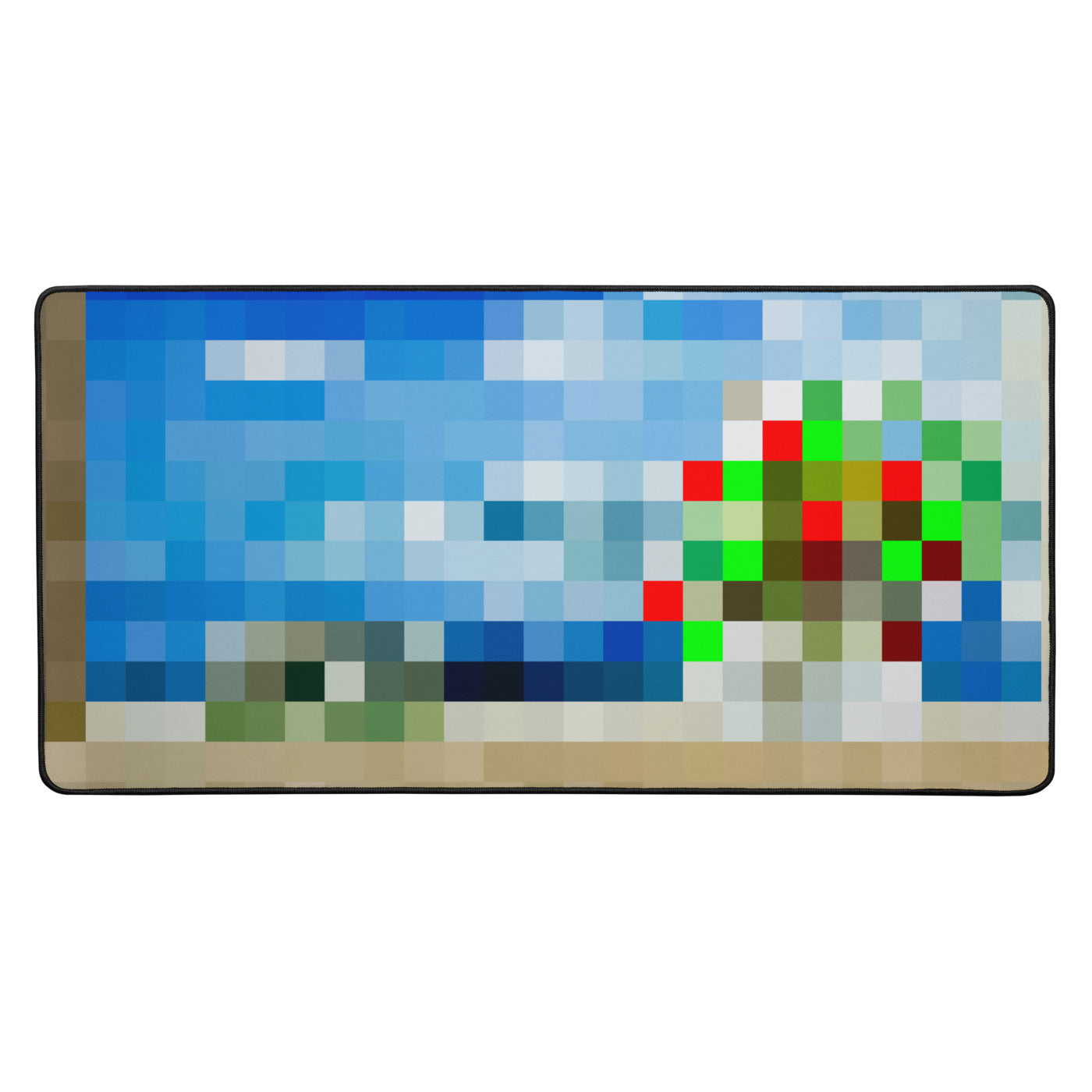 Seaside Desk mat 16×32 inch front view